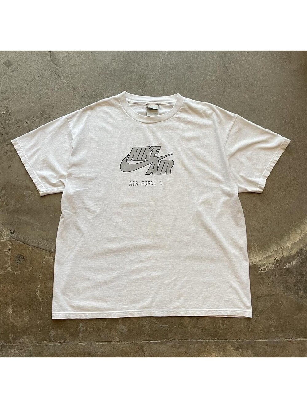 Vintage Nike Air Force 1 T-Shirt Size XL White Short Sleeve Y2K Streetwear